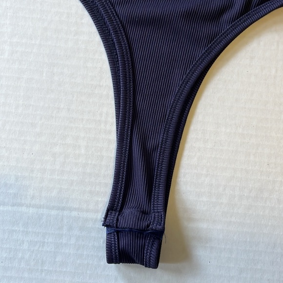 Navy Ribbed Body Suit - Picture 3 of 4